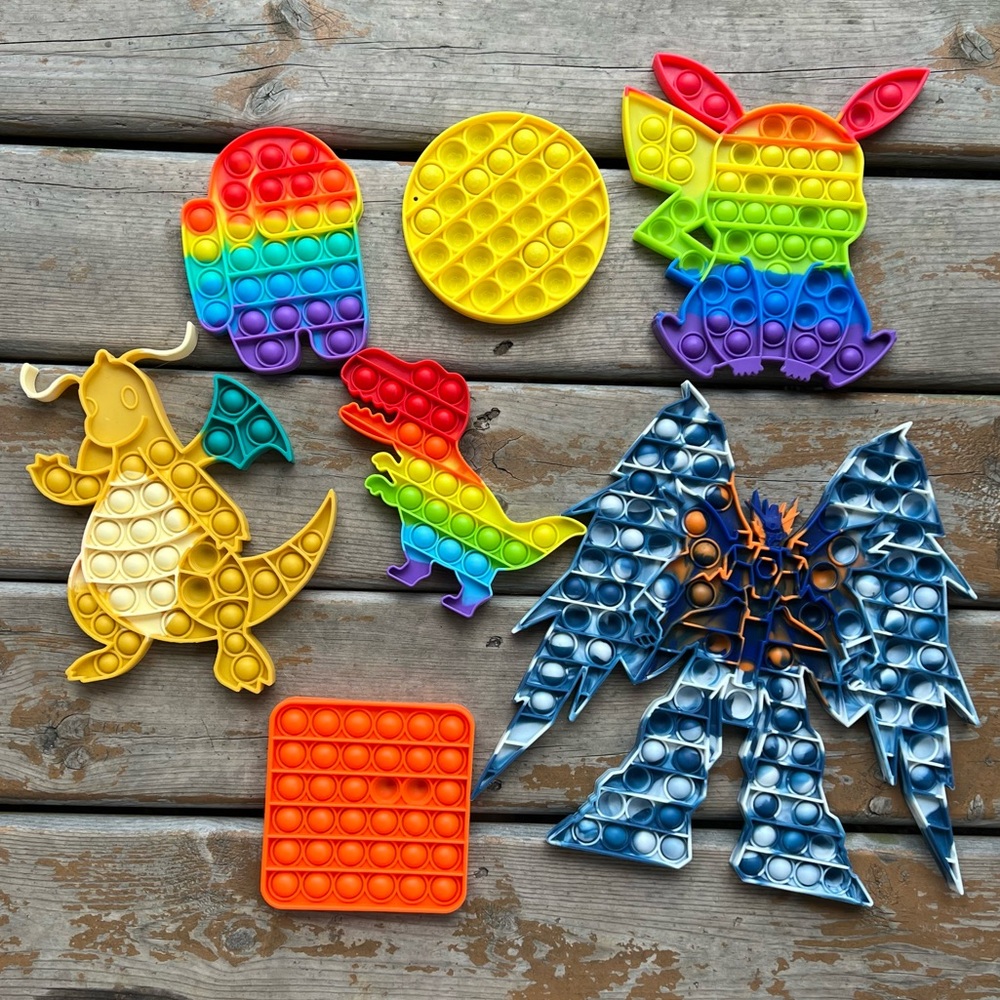 Pop It Fidget Toy Lot - 7 Count